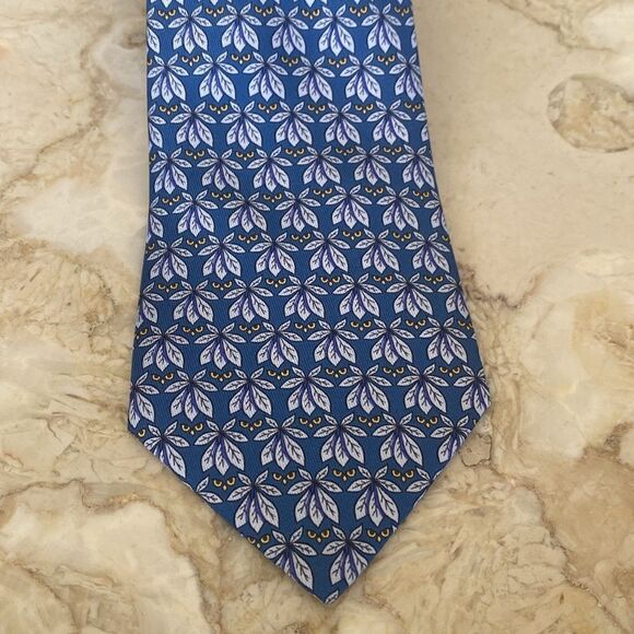 Hermes 100% Silk Owl Eyes Tie - Picture 3 of 10